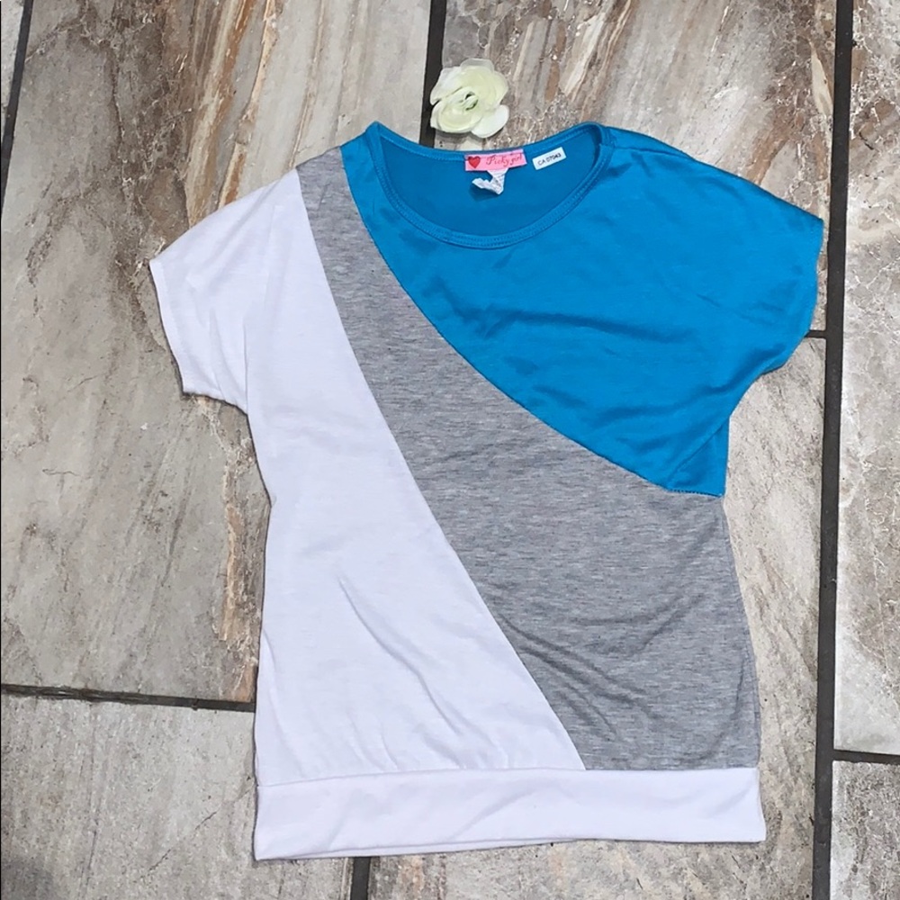 Junior Girls Tricolour Tee